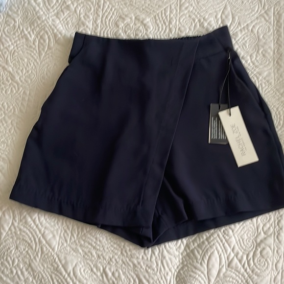 RACHEL ZOE Navy Blue Pocket Envelope Shorts / Skort - Picture 1 of 12